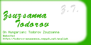 zsuzsanna todorov business card